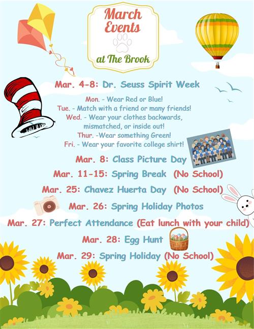 March Events at the Brook